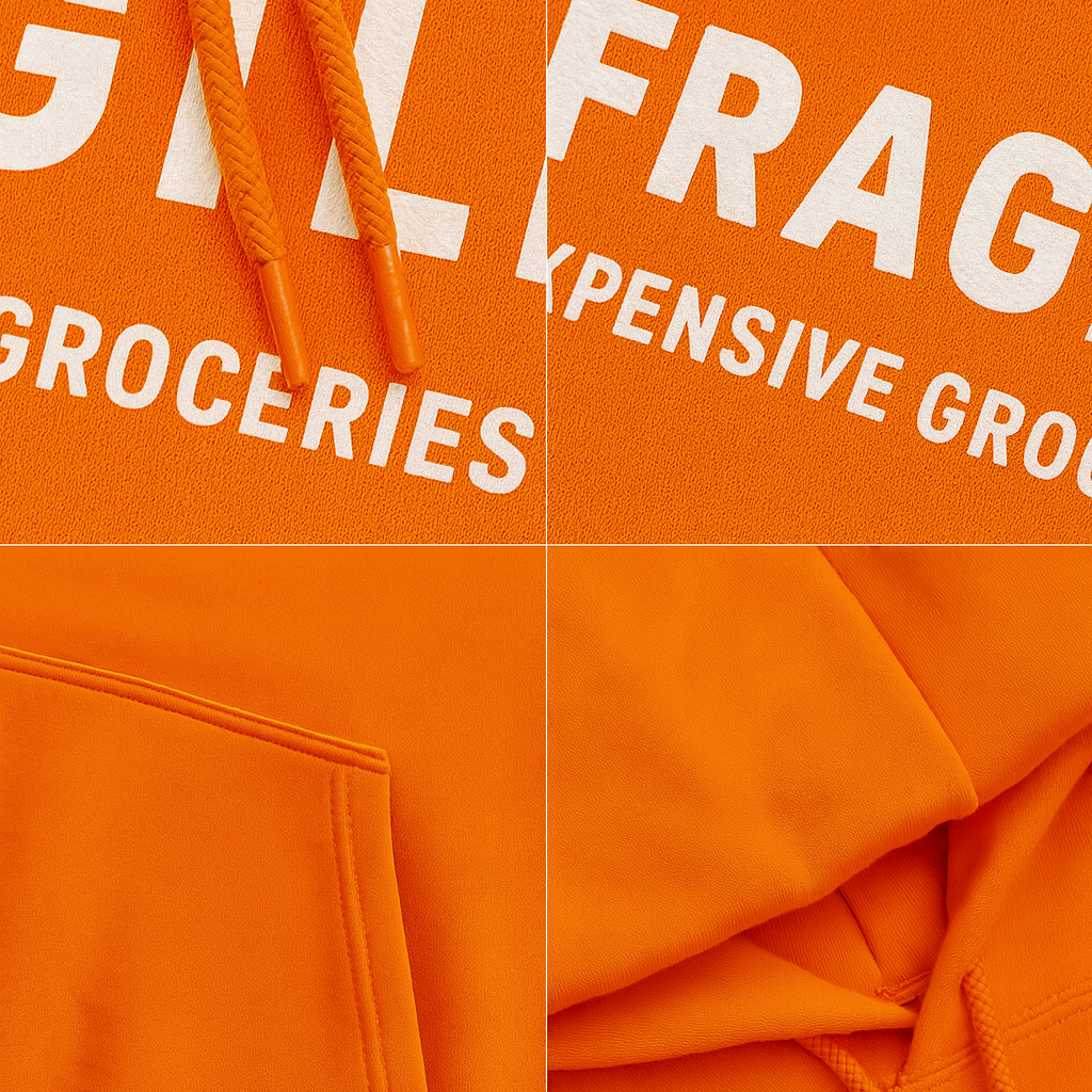 Orange Fragile Hoodie