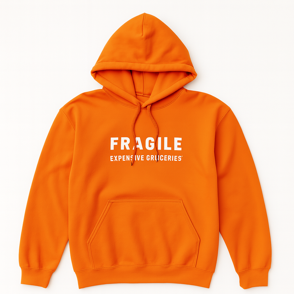 Orange Fragile Hoodie