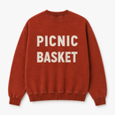Picnic Basket Crewneck Sweatshirt Red