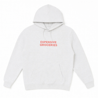 Grey Expensive Groceries Hoodie