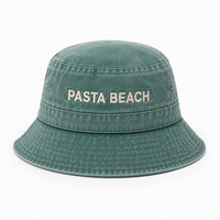 Pasta Beach Green Bucket Hat