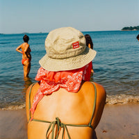 Pasta Beach Khaki Bucket Hat