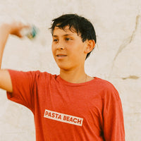Pasta Beach Red Box Logo Tee
