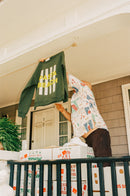 Pasta Beach Green Stripes Crewneck Sweatshirt