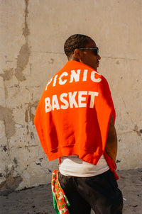 Picnic Basket Crewneck Sweatshirt Red