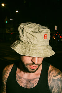 Pasta Beach Khaki Bucket Hat