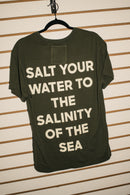 Pasta Beach Tee Green Salt