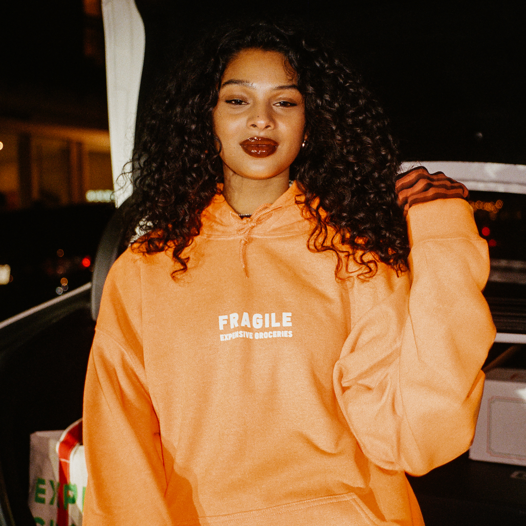 Orange Fragile Hoodie