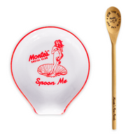 "Spoon Me" Rest & "Stir The Pot" Wooden Spoon Bundle